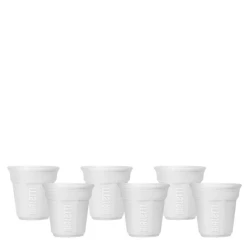 Espresso üçün stəkan dəsti Bialetti White 6x80 ml