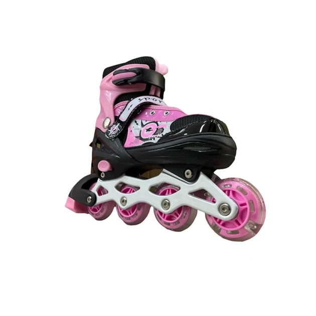 Roliklər uşaqlar üçün 8808C, ölçü L, çəhrayı/qara