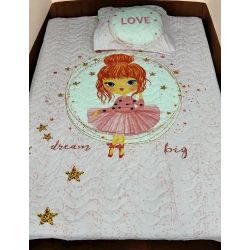 Набор с наволочкой детский MiraNova 364, покрывало 180х240 см, наволочка 50х70 см, разноцветный Набор с наволочкой детский MiraNova 364, покрывало 180х240 см, наволочка 50х70 см, разноцветный