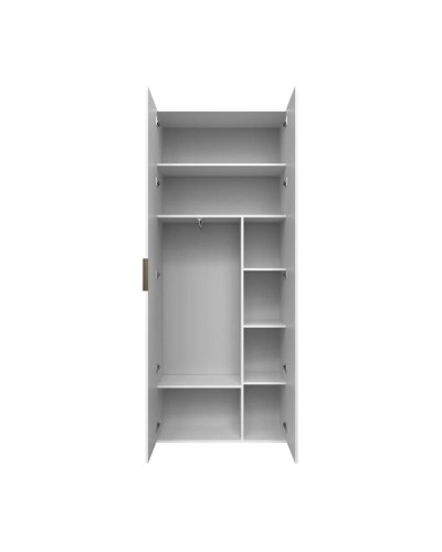 Şkaf Art Mebel Art-60-19, LDSP, ağ, 50x60x210 sm
