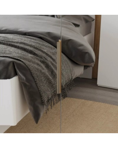 Şkaf Art Mebel Art-60-19, LDSP, ağ, 50x60x210 sm