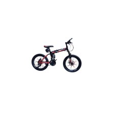 Uşaq velosipedi BB772, qara/qırmızı, 20
