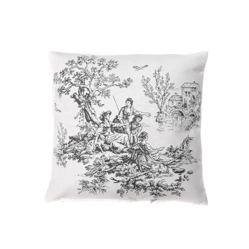 Çexol Hom-me 105329, 45x45 sm, ağ/qara Çexol Hom-me 105329, 45x45 sm, ağ/qara