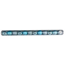 Şam ağacı oyuncaqları dəsti 5237_YCMS-18, mavi/ağ, 6 sm, 12 əd