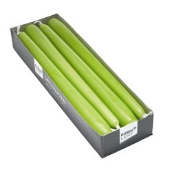 Набор свечей Rubin Licht Pointed candles, 8 шт, зеленый