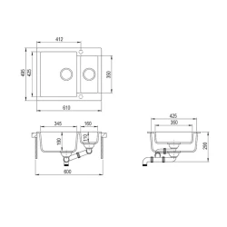 Кухонная мойка Aquasanita SQC 150-202
