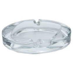 Овальный набор пепельниц Paşabahçe, 2 шт, 125 мм, прозрачный, стекло