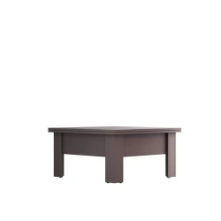 Журнальный стол Art_76, ламинат, коричневый, 45/75x80/160x80 см