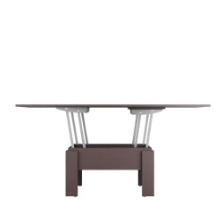 Журнальный стол Art_76, ламинат, коричневый, 45/75x80/160x80 см