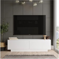 Tv üçün tumba Ev Plus 12115700, 160x35x38 sm, LDSP, ağ