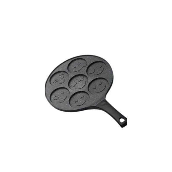 Сковородка для панкейков, чугун, черный, 28 см