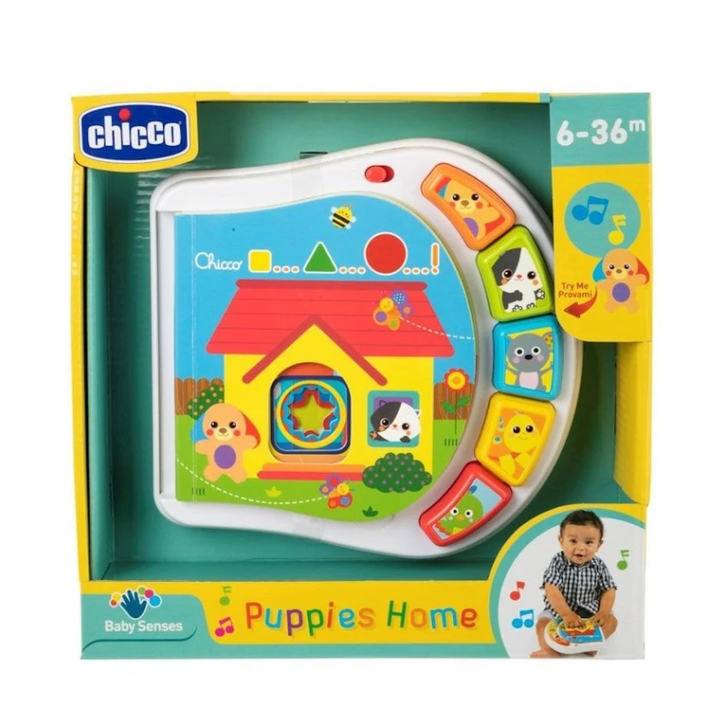 Книга-игра Chicco Baby Senses Animals of the House, от 6 месяцев, 19x4x19 см Книга-игра Chicco Baby Senses Animals of the House, от 6 месяцев, 19x4x19 см