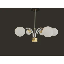 Люстра подвесная 1087, черный/золотистый