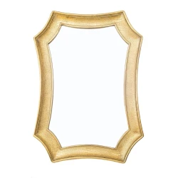 Настенное зеркало Hom-me 100158, полирезин/стекло, 38x57x4 см, золотистый Настенное зеркало Hom-me 100158, полирезин/стекло, 38x57x4 см, золотистый