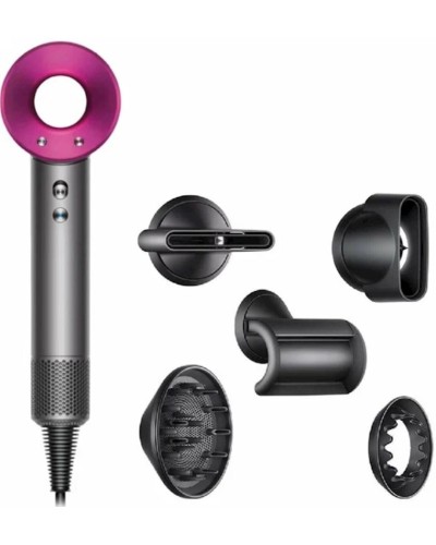 Fen Dyson Supersonic Hair Dryer HD08, Fuchsia/Nickel