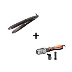 Фен-щетка Gemei GM-4828 + Выпрямитель для волос Cronier CR-954