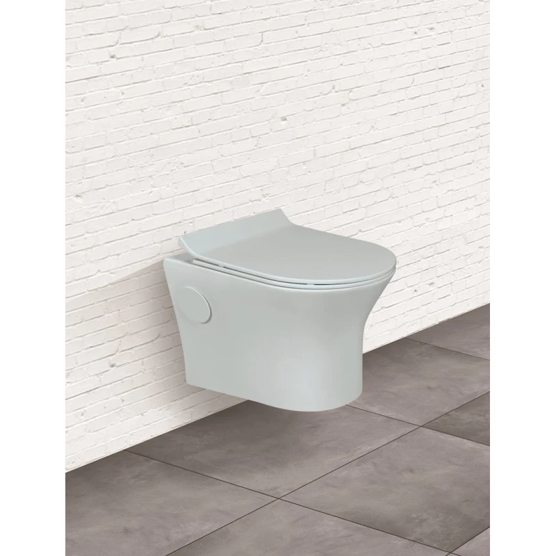 Унитаз 6360, керамика, светло-зеленый Унитаз 6360, керамика, светло-зеленый