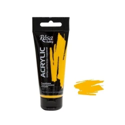 Акриловая краска художественная Rosa Gallery 617, кадмий желтый средний, 60 мл