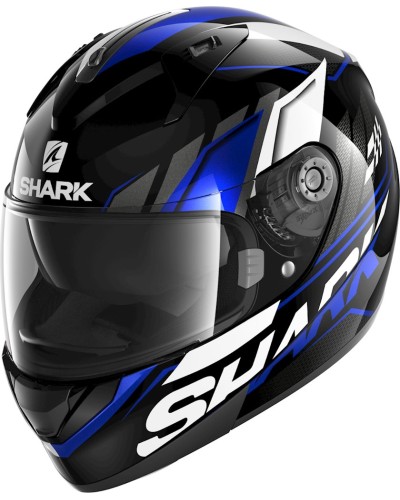 Motosikl dəbilqəsi Shark Ridill 1.2 Phaz KBW, termoplastik, qara/göy/ağ, ölçü S