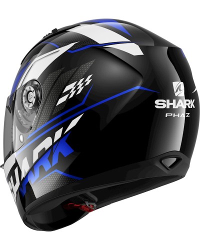 Motosikl dəbilqəsi Shark Ridill 1.2 Phaz KBW, termoplastik, qara/göy/ağ, ölçü S