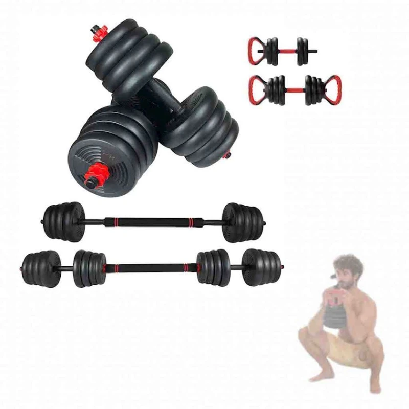 Qantel, ştanq və çəki daşı dəsti 655334416, 25 x 25 kq Qantel, ştanq və çəki daşı dəsti 655334416, 25 x 25 kq