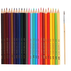 Карандаши акварельные Луч, Классика цвета, с кистью, 24 шт