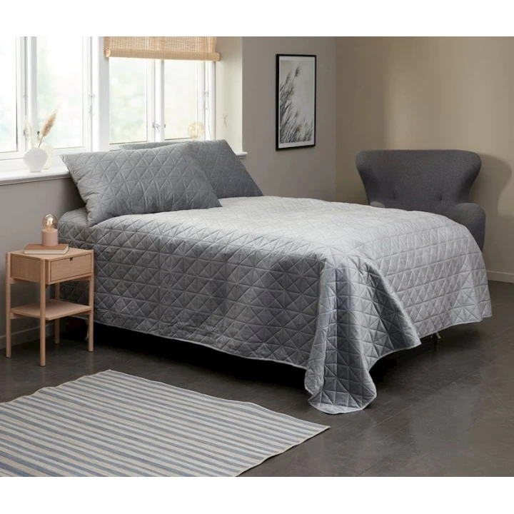 Декоративная подушка JYSK Engblomme, 60x90 см, серый