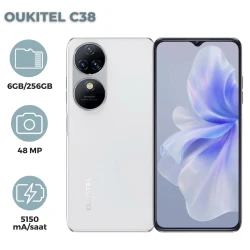 Smartfon Oukitel C38 6GB/256GB White (6931940742924)