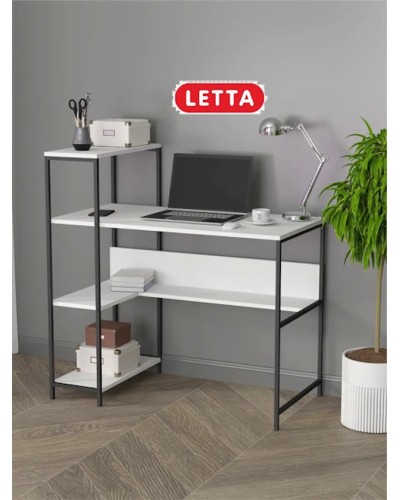 Yazı masası Marina 3563_LetSpringRandomBWh, LDSP-Loft, 101.6x51.5x100 sm, ağ