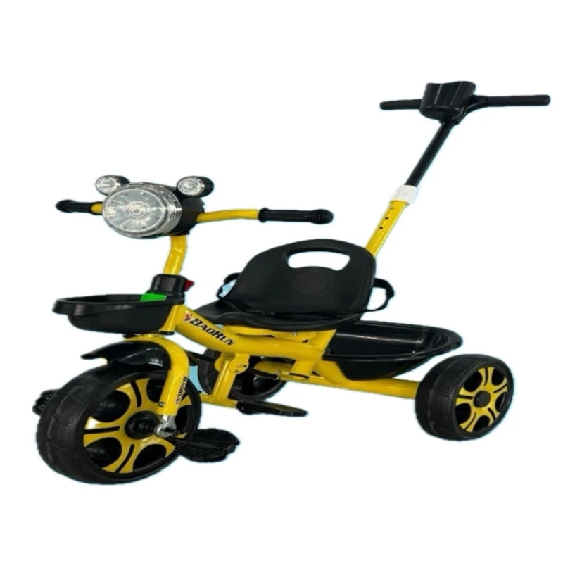 Üçtəkərli velosiped BB-244, sarı/qara