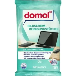 Салфетки для чистки экранов Domol Bildschirm-Reinigungstücher, 20 шт Салфетки для чистки экранов Domol Bildschirm-Reinigungstücher, 20 шт
