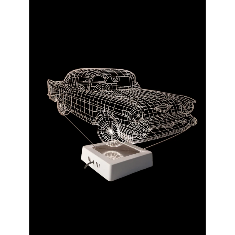 3D лампа 3d lights Классическая Машина, прозрачный, 19х32 см 3D лампа 3d lights Классическая Машина, прозрачный, 19х32 см