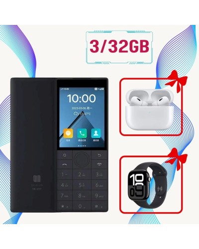 Smartfon Duoqin Qin F22 3GB/32GB Black (A-Klass AirPods Pro 2 və A-Klass Series 10 Smart Saat hədiyyə ilə) - DUOQINF22_32GB_BLACK_GIFT