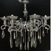 Asma çılçıraq Şəms Aydınlatma 85101, 8 x E14, kül rəngli kristallar, diametr 60-70 sm, hündürlük 60-80 sm