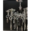 Asma çılçıraq Şəms Aydınlatma 85101, 8 x E14, kül rəngli kristallar, diametr 60-70 sm, hündürlük 60-80 sm