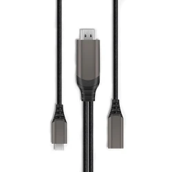 Кабель USB Wiwu X10 Type-C to HDMI, Черный