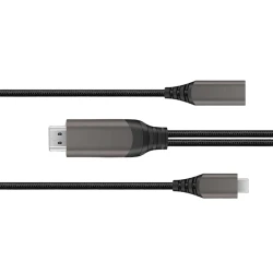 Кабель USB Wiwu X10 Type-C to HDMI, Черный