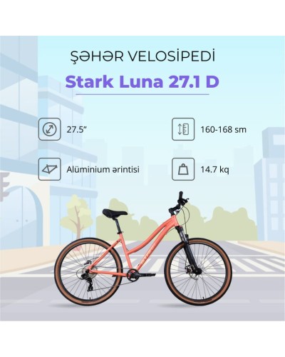 Velosiped Stark Luna 27.1D, M
