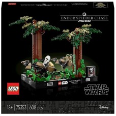Konstruktor LEGO Star Wars Endorun təqib edilməsi — Diorama 75353, 18+ yaş, 608 hissə