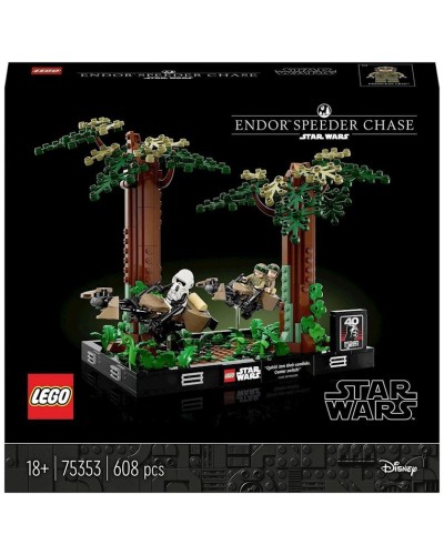Konstruktor LEGO Star Wars Endorun təqib edilməsi — Diorama 75353, 18+ yaş, 608 hissə