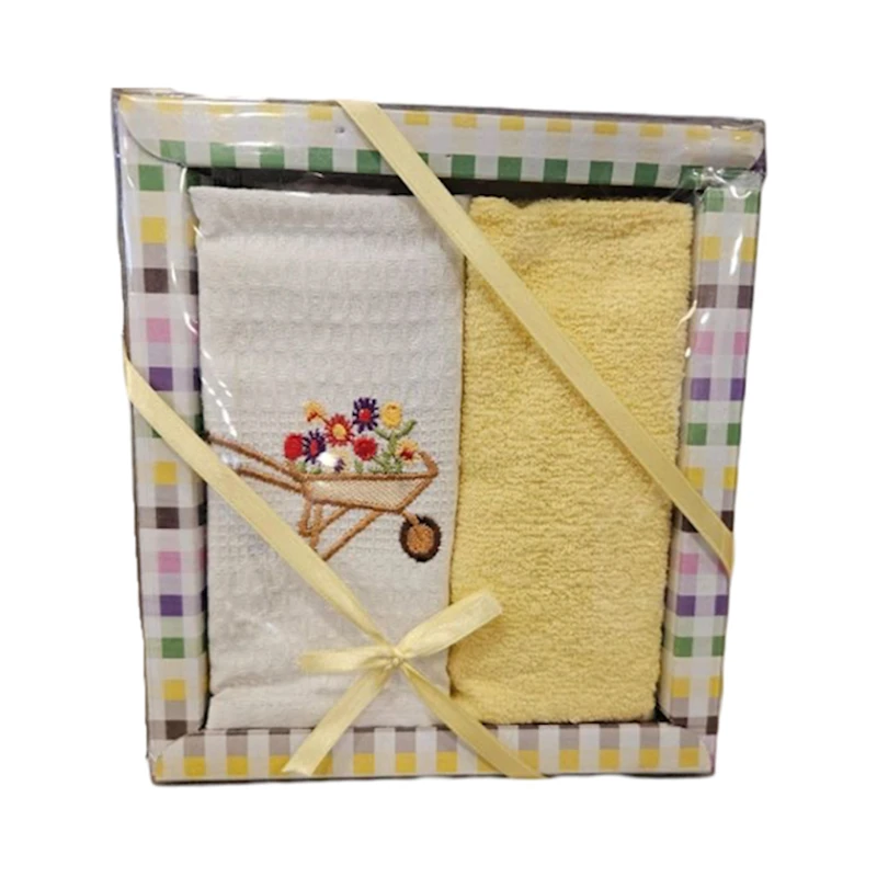 Mətbəx dəsmalları dəsti MiraNova 153, pambıq, rəngbərəng, 40x60 sm, 2 əd