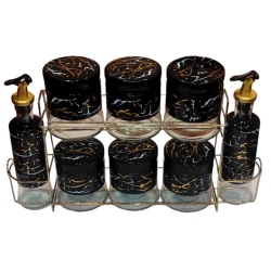 Saxlama dəsti JY11602 LSHS, 9 parça, qara, 250/350 ml