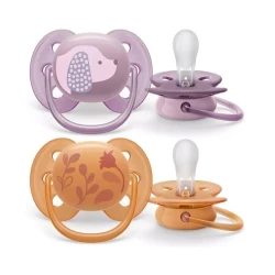 Набор пустышек Philips AVENT Ultra Soft SCF091/18, 6-18 мес, силикон Набор пустышек Philips AVENT Ultra Soft SCF091/18, 6-18 мес, силикон
