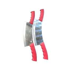 Нож для шинковки, с двумя ручками, красный, 1 шт Нож для шинковки, с двумя ручками, красный, 1 шт