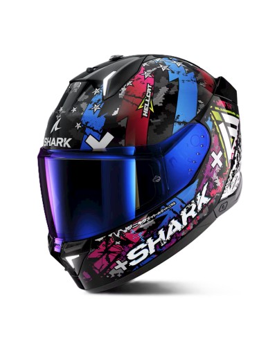 Motosikl dəbilqəsi Shark Skwal i3 Hellcat HE0828EKUBS, ölçü S, rəngbərəng