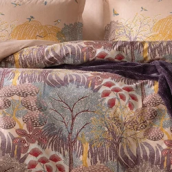 Комплект постельного белья Yataş Inell, покрывало 200x220 см, пододеяльник 200x220 см, простыня 240x260 см, 2 наволочки 50x70 см, хлопок, двуспальный