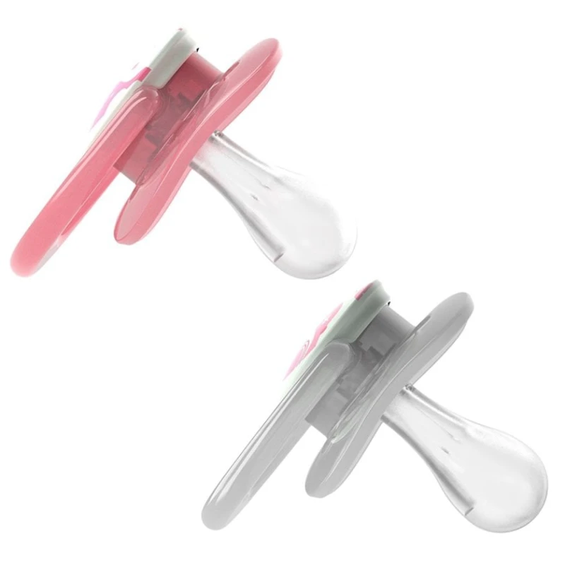 Набор пустышек Dr.Brown's Advantage, 6-18 месяцев, силикон, 2 шт, с подсветкой, розовый