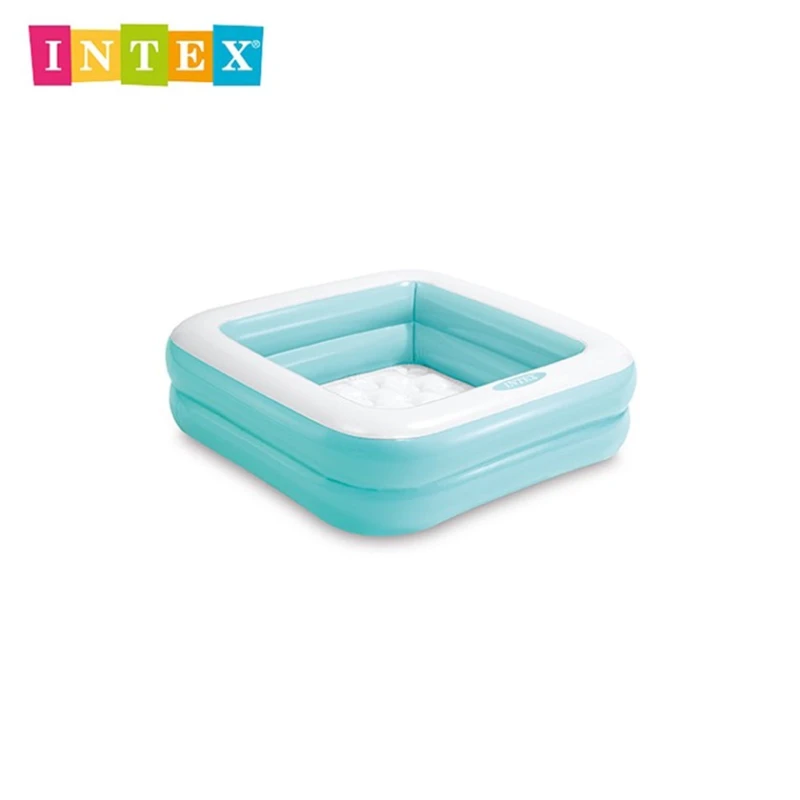 Детский надувной бассейн Intex Play Box Pool 86x86x25 см, 57 л, голубой