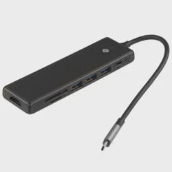 Док-станция ORICO PWD-7P-BK-EP 7-in-1 3xUSB 3.0, PD 100 W, HDMI, 4K/30Hz, SD/TF, Черный Док-станция ORICO PWD-7P-BK-EP 7-in-1 3xUSB 3.0, PD 100 W, HDMI, 4K/30Hz, SD/TF, Черный