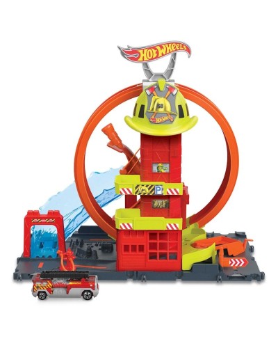 Avtotrek Hot Wheels City Super Fire Station Station HKX41